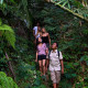 Hiking uphill 